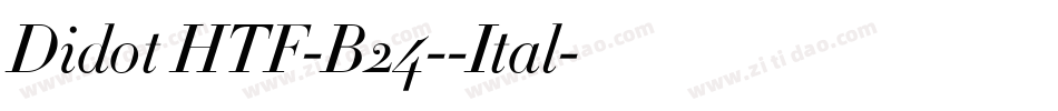 Didot HTF-B24--Ital字体转换